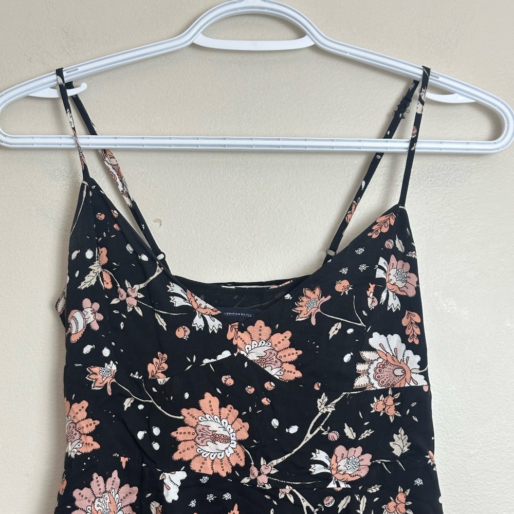 CHILDREN’S American Eagle Black Floral Mini Dress - Size 00 (US/CA/MX) | UK 2 - Picture 3 of 7
